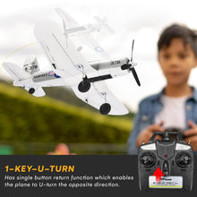 Load image into Gallery viewer, Top Race Remote Control Airplane - Ready to Fly 4 Channel RC Plane for Adults - Advanced Foam Construction - Remote Controlled War