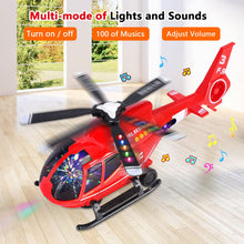 Load image into Gallery viewer, Airplane Toy Infrared Remote Control Plane Toys Helicopter with Lights and Music Aeroplane Toys