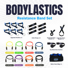 Load image into Gallery viewer, Bodylastics Pro Series Resistance Band Set-Resistance Bands (3-1120 Lbs Set Assorted)