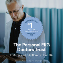 Load image into Gallery viewer, KardiaMobile 1-Lead EKG Monitor, Medical-Grade FDA-Cleared Personal Heart Monitor, Detects Normal, AFib & Arrhythmias, 30 Second Results, Works with Most Smartphones, HSA&FSA Eligible