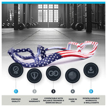 Load image into Gallery viewer, BOSU Helm Push Up Bar, Portable Pushup Exercise Equipment for Home Gym Training, Core, Abs and Upper Body Strength Workouts, Patriot Collection