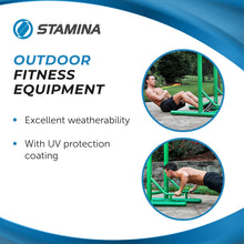 Load image into Gallery viewer, Stamina Pull Up Bar Tower & Dip Station - Green