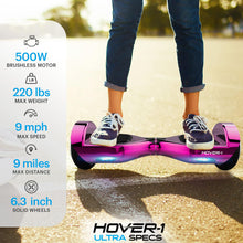 Load image into Gallery viewer, Ultra Electric Hoverboard - 9MPH Top Speed, 9 Mile Range, 400W Motor, Long Lasting Li-Ion Battery