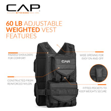 Load image into Gallery viewer, CAP Barbell Adjustable Weighted Vest, 60 lb