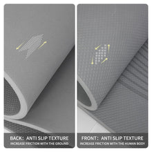 Load image into Gallery viewer, PAIDU Large Yoga Mat-72’x36’x0.4’ Extra Width & Thick,Comfortable,Non-Slip Exercise Mat-Works Great on All Floor for Stretching,Yoga Studio,Gym or Home Workouts (Gray)