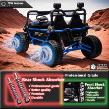 Load image into Gallery viewer, 24V 2 Seater XXL Kids UTV Ride On Car with Remote Control 4WD Off Road Electric Vehicle Ride On Toy Car (Blue)