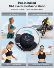 Load image into Gallery viewer, Kawnina Recumbent Exercise Bike, Recumbent Bike for Home with Smart Workout APP -Black