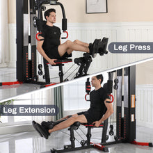 Load image into Gallery viewer, Fitvids Multifunctional Home Gym Equipment with 122.5 lbs Weight Stack