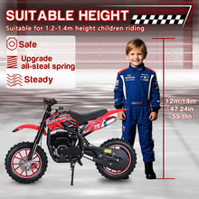 Load image into Gallery viewer, 49cc 4-Stroke Mini Dirt Bike, Gas Powered Kids Dirt Bikes, Mountain Off Road Mini Motorcycle, Gas Dirt Bike with Disc Brakes