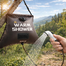 Load image into Gallery viewer, suvast Solar Shower Bag, 4 Gallon/15L, TPU Portable Solar Shower for Camping & Outdoor Cleaning, with Hose and Carry Bag