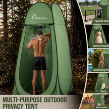 Load image into Gallery viewer, WolfWise Pop Up Shower Tent for Camping Essentials, Compact & Lightweight