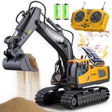 Load image into Gallery viewer, Remote Control Excavator Toys, 11 Channel 1:20 RC Construction Vehicles, 680° Rotation Hydraulic Car Toys, RC Truck Digger