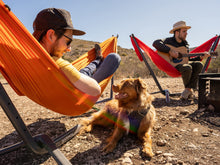 Load image into Gallery viewer, KAMMOK: Swiftlet Portable Stand & Roo Double Pine Green Hammock Set