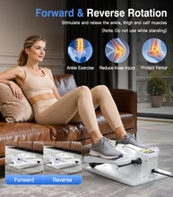 Load image into Gallery viewer, Portable Under Desk Elliptical Machine with Wireless Remote - White