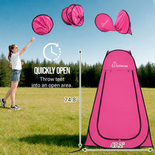 Load image into Gallery viewer, WolfWise Pop Up Shower Tent for Camping Essentials, Compact & Lightweight