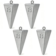 Load image into Gallery viewer, TKHDBF Pyramid Sinkers Fishing Weights, Surf Fishing Sinkers for Saltwater