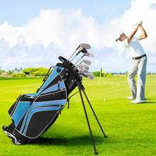 Load image into Gallery viewer, Mayjooy Golf Stand Bag, Portable Carry Golf Bag w/Ergonomic Dual Straps & 6 Way Top Divider, Lightweight Carry Organizer Pocket w/Umbrella Ring, Ideal for Men & Women (Blue)