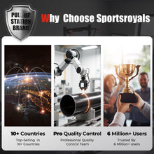 Load image into Gallery viewer, SPORTSROYALS PT2 Power Tower Pull Up Bar Station, 450LBS Stable Pull Up Dip Station for Home