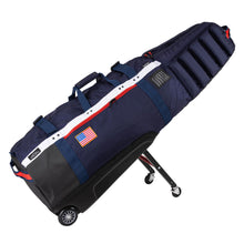 Load image into Gallery viewer, Sun Mountain ClubGlider Meridian Golf Travel Bag, Navy-White-Red