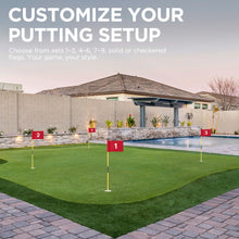 Load image into Gallery viewer, KINGTOP 3 ft Golf Flagstick and Cup Set, Yellow Pole, Red Numbers, 2 Pack