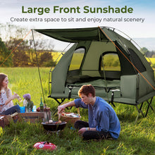 Load image into Gallery viewer, KOTEK 5-in-1 Tent Cot, Off The Ground Tents with Air Mattress, Sleeping Bag, Pillow, Canopy, Zippered Mesh Windows & Carry Bag, Elevated Tent for Camping Hiking Traveling Picnic (2 Person)