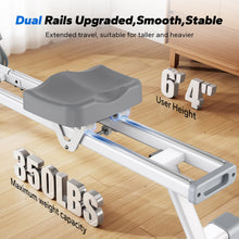 Load image into Gallery viewer, MERACH Rowing Machine with App (Manual-Adjust, Silent Version)