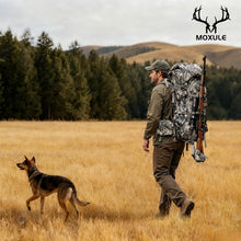 Load image into Gallery viewer, MOXULE Pro 5000 Camo Frame Backpack - Meat Hauler Pack with Rain Cover for Outdoor