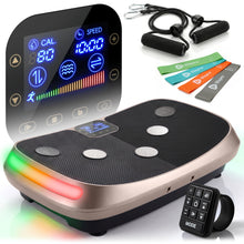 Load image into Gallery viewer, Lifepro Rumblex 4D Curved Vibration Plate Exercise Machine — Triple Motor, 7 Modes & 60 Speeds Vibrating Platform Machine — Full Body Vibration Plate for Lymphatic Drainage & at Home Workout