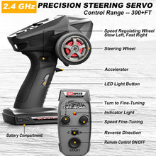 Load image into Gallery viewer, 1:18 Scale All-Terrain RC Car for Adults - 40+KM/H High Speed 4WD Off-Road Remote Control Truck with 2 Rechargeable Batteries