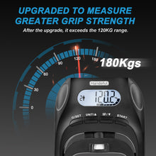 Load image into Gallery viewer, Handeful Grip Strength Tester Trainer - Dynamometer Handgrip Measurer Meter, Handheld Strengthener Exerciser for Sports, School, and Home Use (black 180kg)