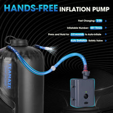Load image into Gallery viewer, Teamaze Camping Shower,12L Portable Camp Shower Bag with Upgraded Screw Lid, Auto Pressure Pump, Solar Shower, Camping Shower Head for Beach Camping, Hiking, Traveling, Washing