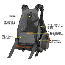 Load image into Gallery viewer, Gonex Fly Fishing Vest for Men Women, Trout, Adjustable Size, 18 Pockets