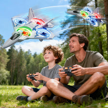 Load image into Gallery viewer, RC Plane Jet Drone with One Key Take Off-Landing, Headless Mode, 360° Flip for Kids Boys