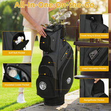 Load image into Gallery viewer, Shopsource 14 Way Golf Cart Bag with Molded Lock Top n Upgrade 900D Oxford