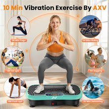 Load image into Gallery viewer, AXV Vibration Plate Fitness Platform Exercise Machine Vibrating Shaking Full Body Shaker Workout Vibrate Stand Shake Board Sport for Weight Loss Fat Burner for Gym Home Office
