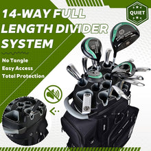 Load image into Gallery viewer, TUMMOCK Golf Cart Bag, 14-Way Top Divider with Multiple Storage Pockets, Handles and Rain Cover, Lightweight & Durable Golf Bag for Men, Cart-Friendly Design (Gray)
