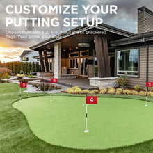 Load image into Gallery viewer, KINGTOP 3 ft White Golf Flagstick Set with Number 5 Flag and Cup