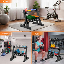 Load image into Gallery viewer, TomCare Dumbbell Rack Stand Only, 2-Tier 33 IN Length Adjustable Weight Rack (Dumbells not included)