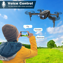 Load image into Gallery viewer, Mini Drone with Camera for Adults Youth - 1080P HD FPV Camera Drones with 90° Adjustable Lens, Gestures Selfie, One Key Start, 360° Flips