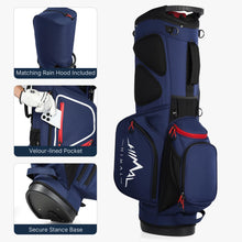 Load image into Gallery viewer, GoHimal 14-Way Lightweight Golf Stand Bag with Multiple Pockets Navy Blue