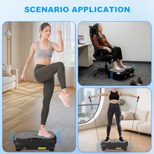 Load image into Gallery viewer, XIHEIMA Vibration Plate Exercise Machine for Lymphatic Drainage, Whole Body Fitness Workout Equipment Stand Shake Board Sport Gym for Weight Loss Fat Burner for Women Men (Black)