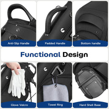 Load image into Gallery viewer, Findway 7 Way Golf Stand Bag, Lightweight Golf Bag for Men Women, Golf Club Carry Bag with Dual Strap, Rain Cover and Multiple Pockets