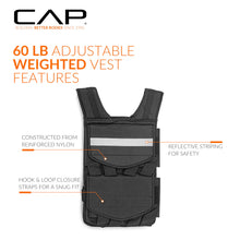 Load image into Gallery viewer, CAP Barbell Adjustable Weighted Vest, 60 lb