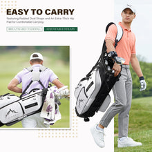 Load image into Gallery viewer, uniHimal Lightweight 7-Way Golf Stand Bag for Men & Women (White)