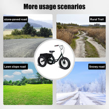 Load image into Gallery viewer, 2024 New Tricycle for Adults, 20" x 4.0 Fat Snow Tires Trike, Drift Trike for Adult, 7 Speed Tricycle with Double Disc Brake
