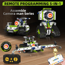 Load image into Gallery viewer, STEM Robotics Kit for Kids Ages 8-12,5 In1 Robot Building Kit Toys,337 Pcs Blocks App & Remote Control Robot Building Set