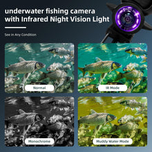 Load image into Gallery viewer, Underwater Fishing Camera 1080P HD 4.3" IPS 50ft Cable for Lake Ice Kayak