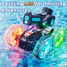 Load image into Gallery viewer, Castle Amphibious Remote Control Car, 4WD RC Cars for Boys Age 8-12 with Water Gun, Remote Control Boat for Kids, Toys