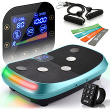 Load image into Gallery viewer, Lifepro Rumblex 4D Curved Vibration Plate Exercise Machine — Triple Motor, 7 Modes & 60 Speeds Vibrating Platform Machine — Full Body Vibration Plate for Lymphatic Drainage & at Home Workout
