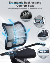 Load image into Gallery viewer, Kawnina Recumbent Exercise Bike, Recumbent Bike for Home with Smart Workout APP -Black